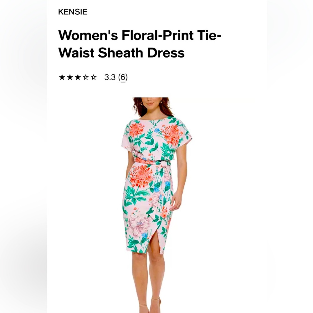 Kenzie Floral Sheath dress size 14